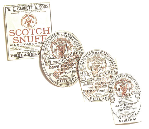 Scotch Snuff labels